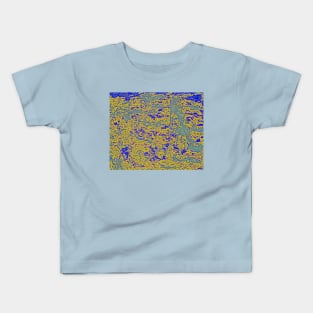 Pastel shades digital rock abstract Kids T-Shirt